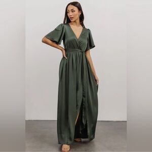 Baltic Born Elegant Green Wedding Dress